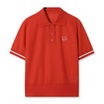 WAACKY embroidered women's golf polo - stretchy mesh material