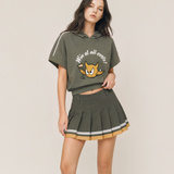 Color Tipping Pleat Skort | Women