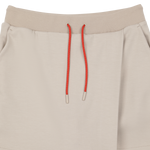 Wrap-over front panel for a clean layered look
Clean waistband with a basic drawstring
Relaxed silhouette for easy movement.