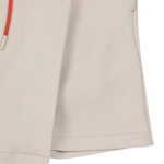 Wrap-over front panel for a clean layered look
Clean waistband with a basic drawstring
Relaxed silhouette for easy movement.