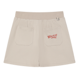 Wrap-over front panel for a clean layered look
Clean waistband with a basic drawstring
Relaxed silhouette for easy movement.