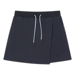 Wrap-over front panel for a clean layered look
Clean waistband with a basic drawstring
Relaxed silhouette for easy movement.