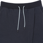 Wrap-over front panel for a clean layered look
Clean waistband with a basic drawstring
Relaxed silhouette for easy movement.