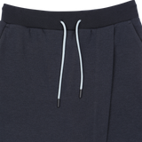 Wrap-over front panel for a clean layered look
Clean waistband with a basic drawstring
Relaxed silhouette for easy movement.