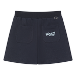 Wrap-over front panel for a clean layered look
Clean waistband with a basic drawstring
Relaxed silhouette for easy movement.