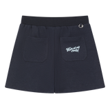 Wrap-over front panel for a clean layered look
Clean waistband with a basic drawstring
Relaxed silhouette for easy movement.