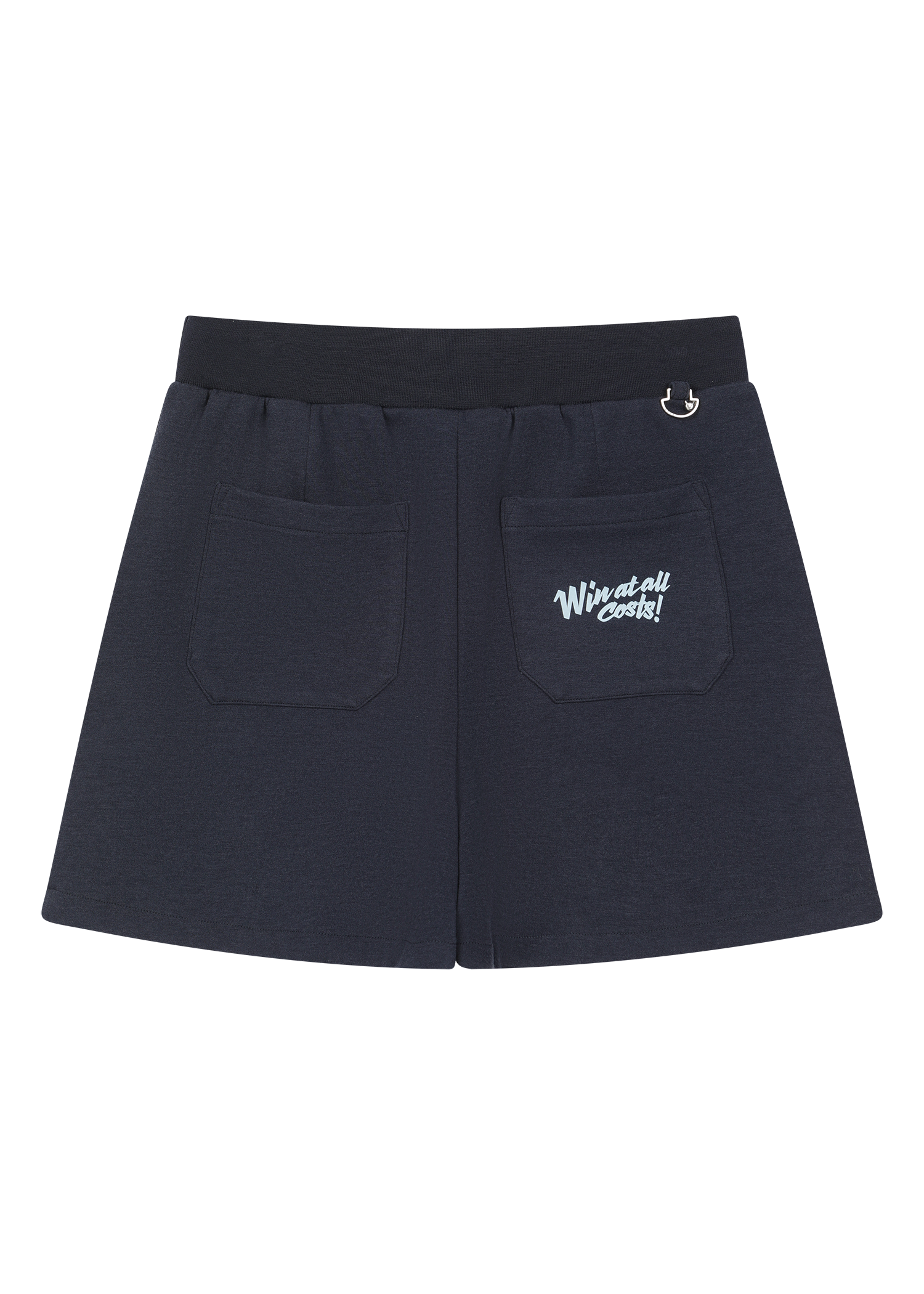 Wrap-over front panel for a clean layered look
Clean waistband with a basic drawstring
Relaxed silhouette for easy movement.