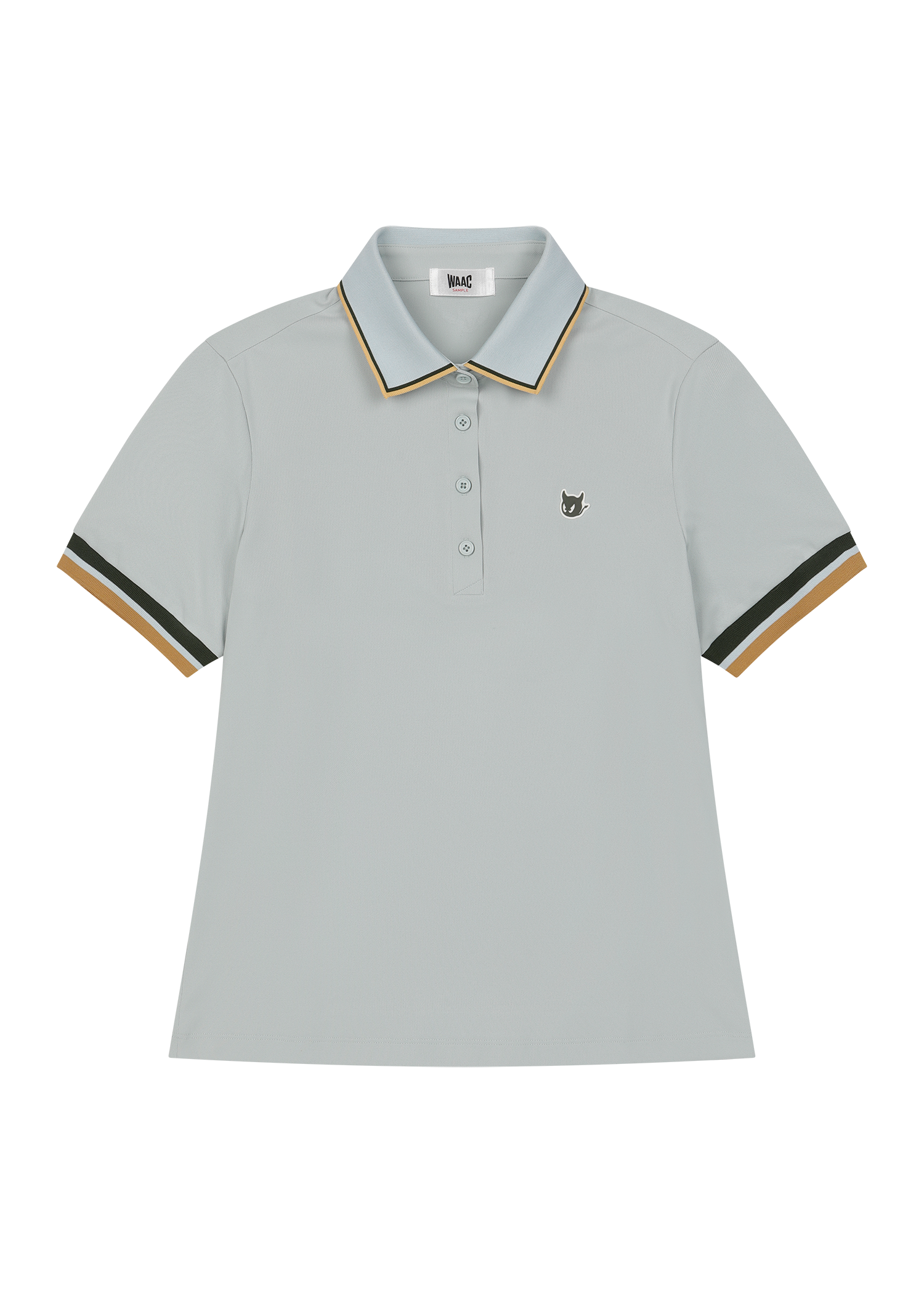 Short-sleeve polo with tipping rib details
Front WAACKY logo point
Lightweight material for easy everyday wear