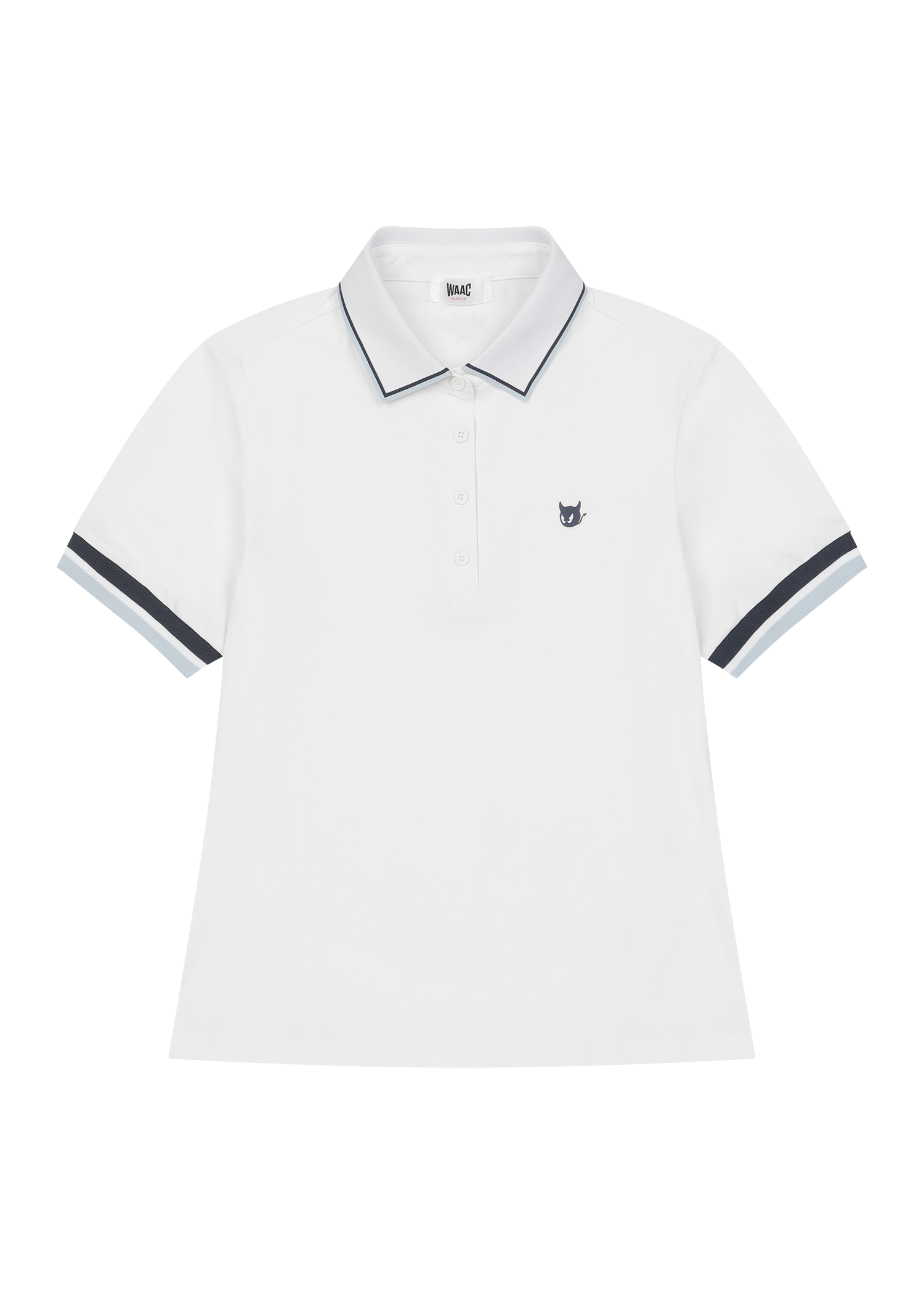 Short-sleeve polo with tipping rib details
Front WAACKY logo point
Lightweight material for easy everyday wear