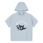 Short-sleeve hoodie with WAACKY flag graphics
Front and back logo artwork
Relaxed silhouette for everyday wear