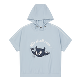Short-sleeve hoodie with WAACKY flag graphics
Front and back logo artwork
Relaxed silhouette for everyday wear