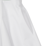 Sleeveless halter dress with a defined waistband detail
Flare silhouette with a pleated skirt
Functional side pockets detail