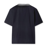 Rib Collar SS Stretch Pullover Vest | Women