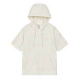 Short Sleeve Zip-Up Hoodie | Women