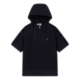 Short Sleeve Zip-Up Hoodie | Women