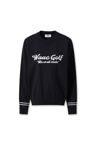 WAACゴルフブラック 【公式通販】 クロップドセーター WAACゴルフブラック クロップドセーター レディースウェア