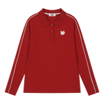 Soft knit polo with a slogan graphic
Front WAACKY logo detail
Comfortable texture with a casual WAAC mood