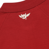 Soft knit polo with a slogan graphic
Front WAACKY logo detail
Comfortable texture with a casual WAAC mood