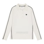 Soft knit polo with a slogan graphic
Front WAACKY logo detail
Comfortable texture with a casual WAAC mood