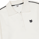 Soft knit polo with a slogan graphic
Front WAACKY logo detail
Comfortable texture with a casual WAAC mood