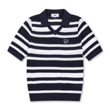 Multi Stripes Knit Polo | Women