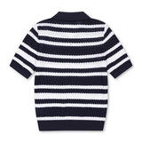 Multi Stripes Knit Polo | Women