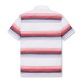 Stripe Pattern Short Sleeve Polo  | Men