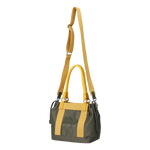 Color Tote Bag
with a two-tone panel design
Front slogan print and WAACKY emblem
Functional compartments for daily carry