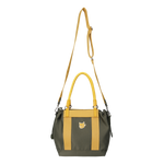 Color Tote Bag
with a two-tone panel design
Front slogan print and WAACKY emblem
Functional compartments for daily carry