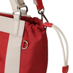 Color Tote Bag
with a two-tone panel design
Front slogan print and WAACKY emblem
Functional compartments for daily carry