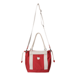 Color Tote Bag
with a two-tone panel design
Front slogan print and WAACKY emblem
Functional compartments for daily carry