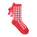 Check Ribbon Socks | Women