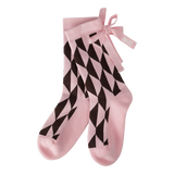 Women Optic Block Ribbon Socks | Women