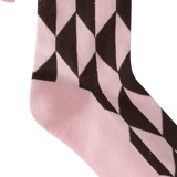 Women Optic Block Ribbon Socks | Women