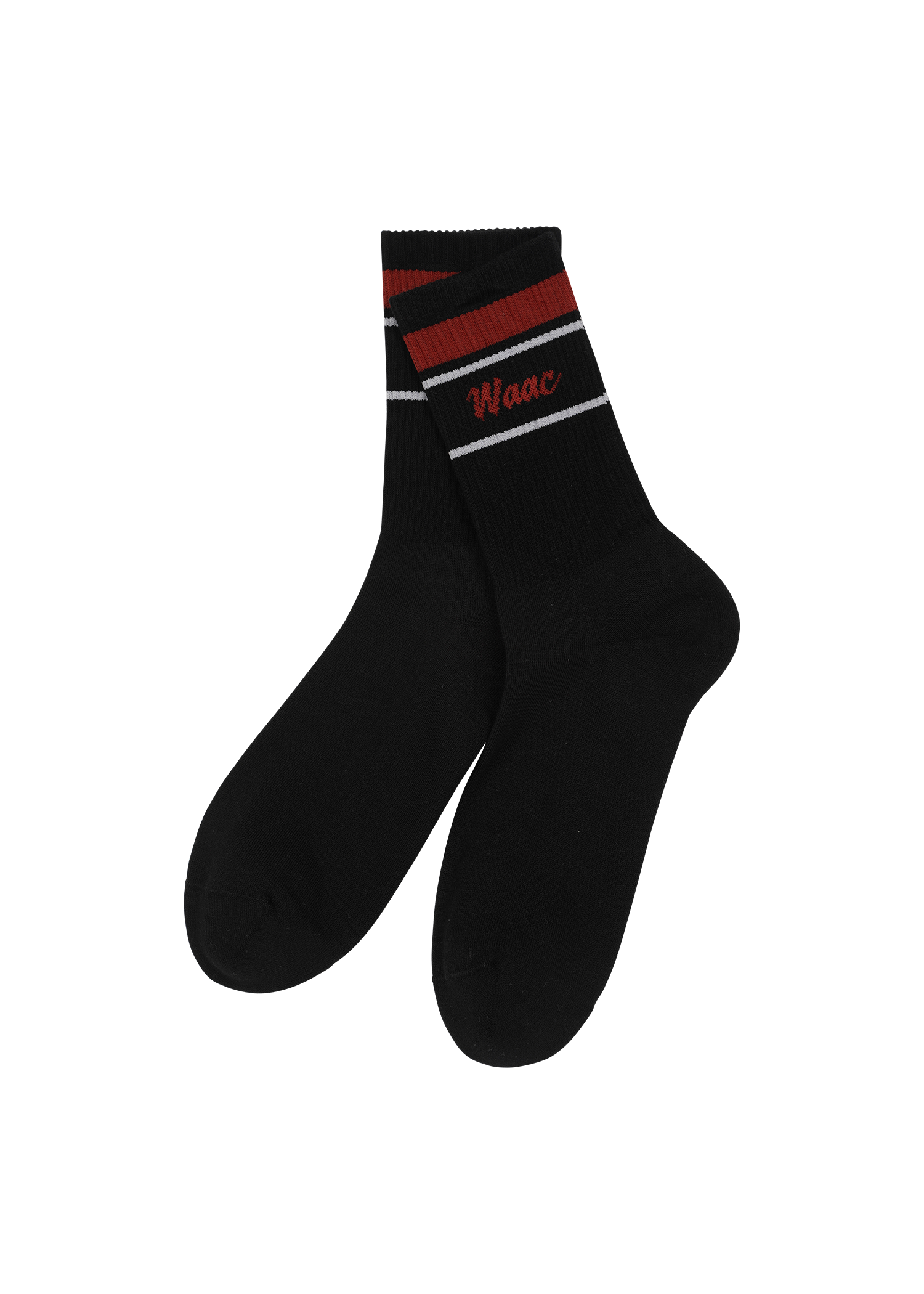 Color 3-pack Socks
Mid-length socks with contrast stripe detail
Simple logo lettering on the cuff
Comes as a three-color pack