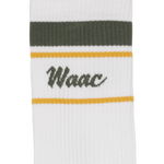 Color 3-pack Socks
Mid-length socks with contrast stripe detail
Simple logo lettering on the cuff
Comes as a three-color pack