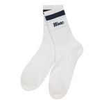 Color 3-pack Socks
Mid-length socks with contrast stripe detail
Simple logo lettering on the cuff
Comes as a three-color pack