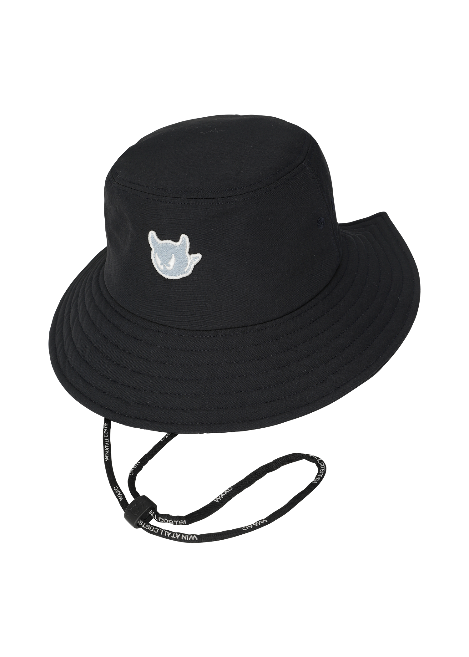 Snapback Bucket Hat
Bucket hat with a snapback-style adjustable back
Front WAACKY emblem detail
Chin strap for a secure and easy fit
