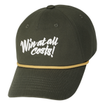 Curved-brim cap with a bold front slogan embroidery
Textured panel design adds a simple accent
Adjustable back strap for a comfortable fit