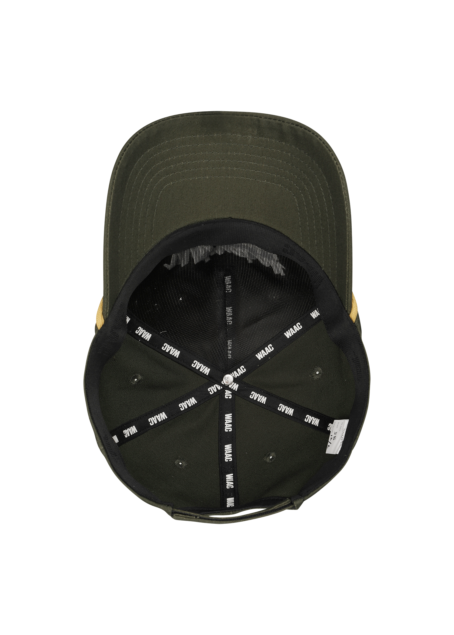 Curved-brim cap with a bold front slogan embroidery
Textured panel design adds a simple accent
Adjustable back strap for a comfortable fit