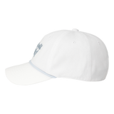 Curved-brim cap with a bold front slogan embroidery
Textured panel design adds a simple accent
Adjustable back strap for a comfortable fit