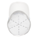 Curved-brim cap with a bold front slogan embroidery
Textured panel design adds a simple accent
Adjustable back strap for a comfortable fit