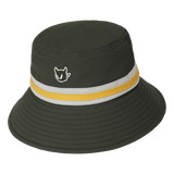 Color Tape Bucket Hat
with a color-tape accent&nbsp;
Front WAACKY emblem detail
Wide brim for a balanced silhouette