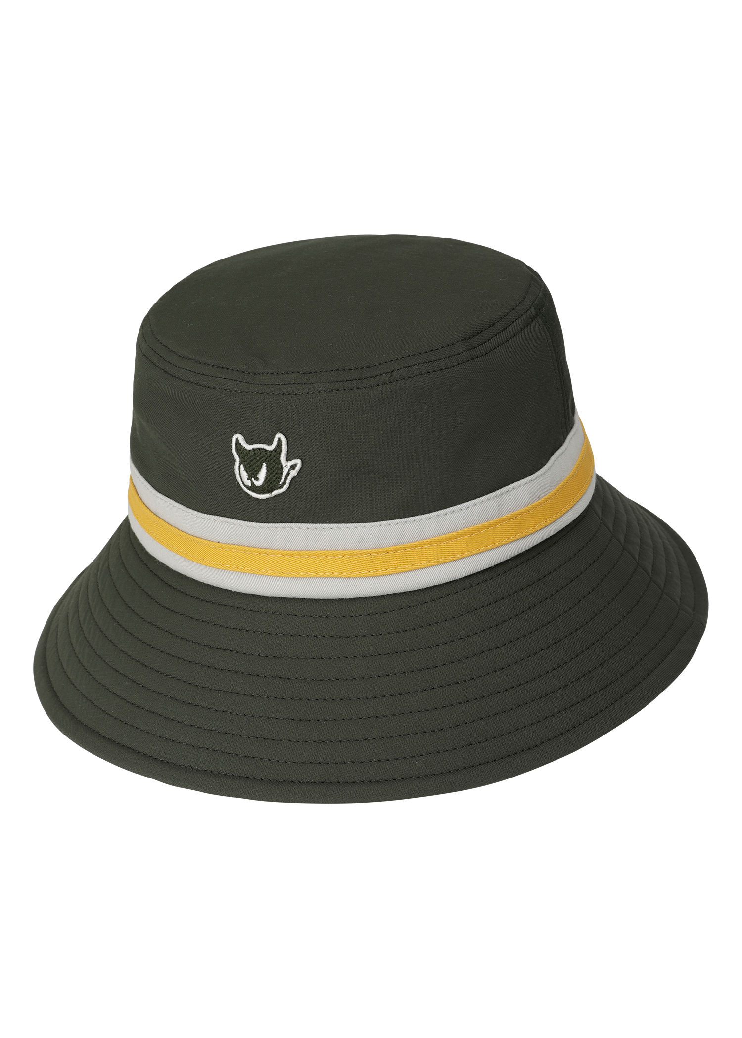 Color Tape Bucket Hat
with a color-tape accent&nbsp;
Front WAACKY emblem detail
Wide brim for a balanced silhouette