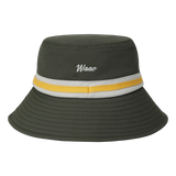 Color Tape Bucket Hat
with a color-tape accent&nbsp;
Front WAACKY emblem detail
Wide brim for a balanced silhouette