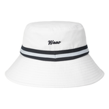 Color Tape Bucket Hat
with a color-tape accent&nbsp;
Front WAACKY emblem detail
Wide brim for a balanced silhouette