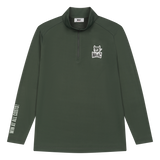 Lightweight half zip mid layer for transitional warmth
Reflective Players patch detail
Bold sleeve slogan graphic