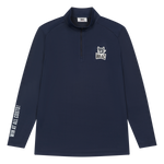 Lightweight half zip mid layer for transitional warmth
Reflective Players patch detail
Bold sleeve slogan graphic