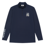 Lightweight half zip mid layer for transitional warmth
Reflective Players patch detail
Bold sleeve slogan graphic