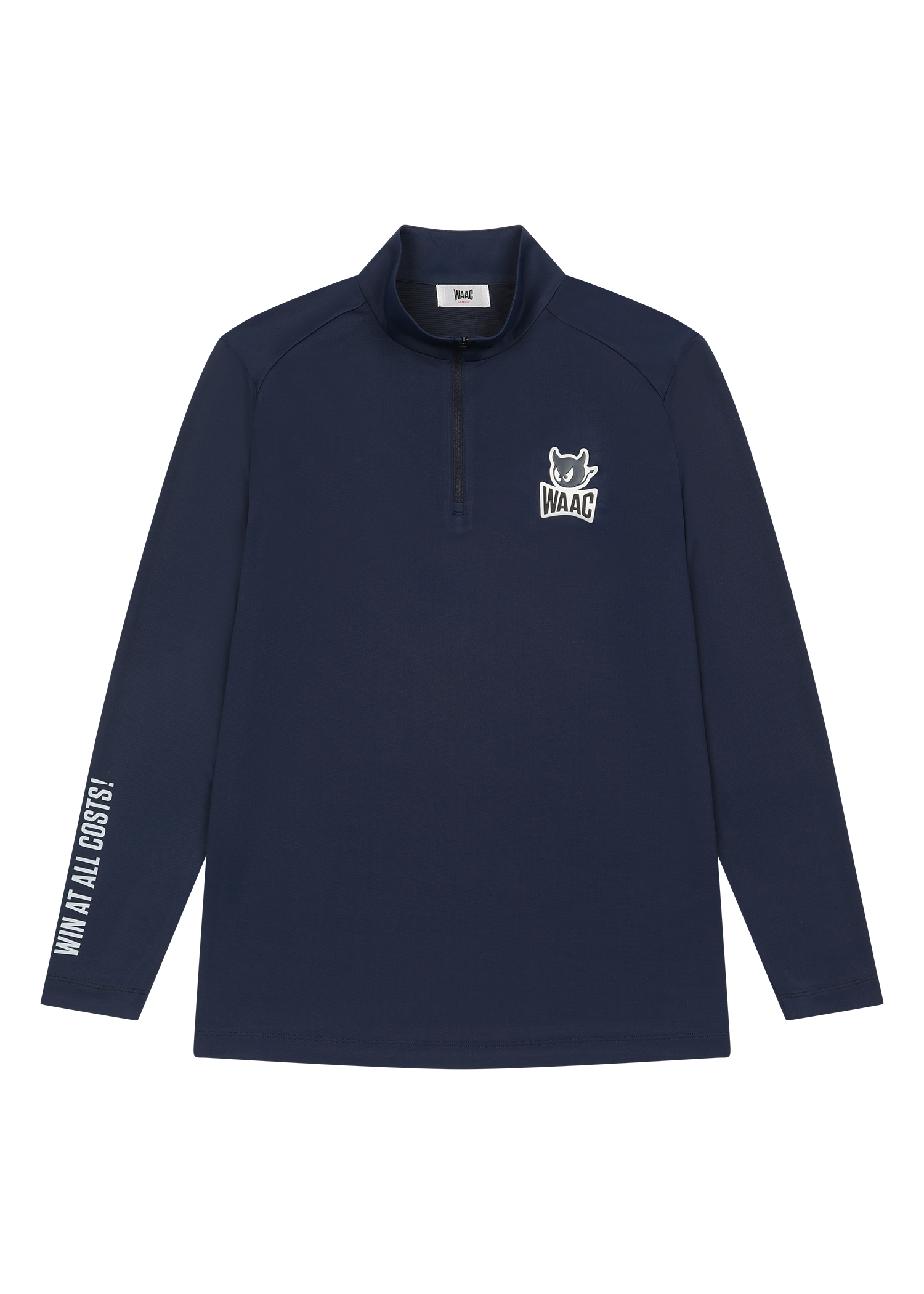 Lightweight half zip mid layer for transitional warmth
Reflective Players patch detail
Bold sleeve slogan graphic